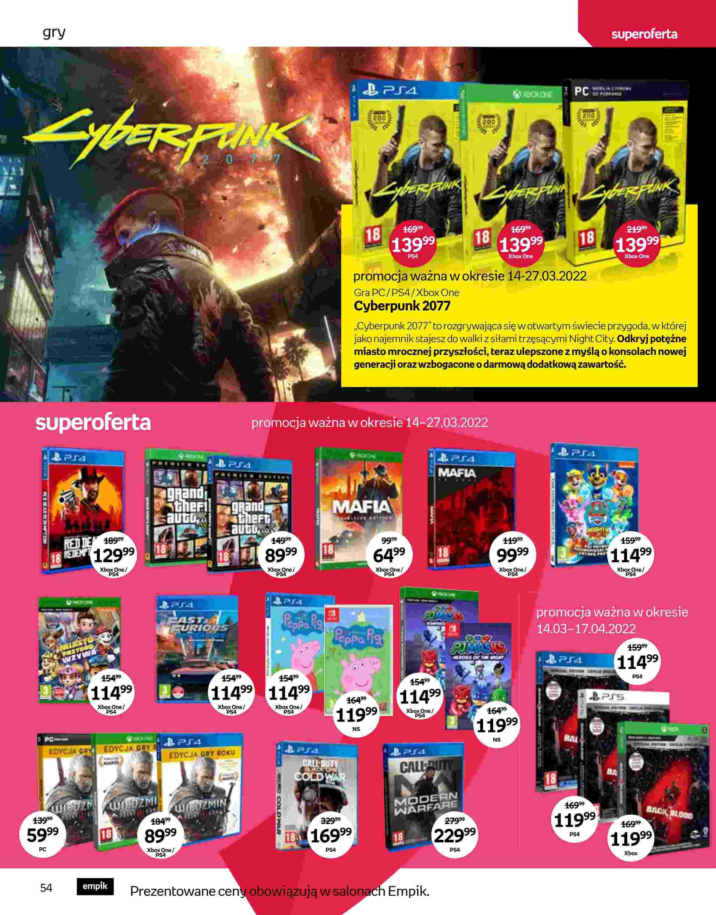 Gazetka promocyjna empik str. 54