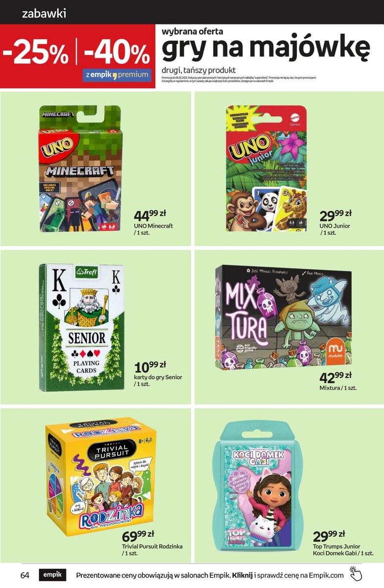 Gazetka promocyjna empik str. 64