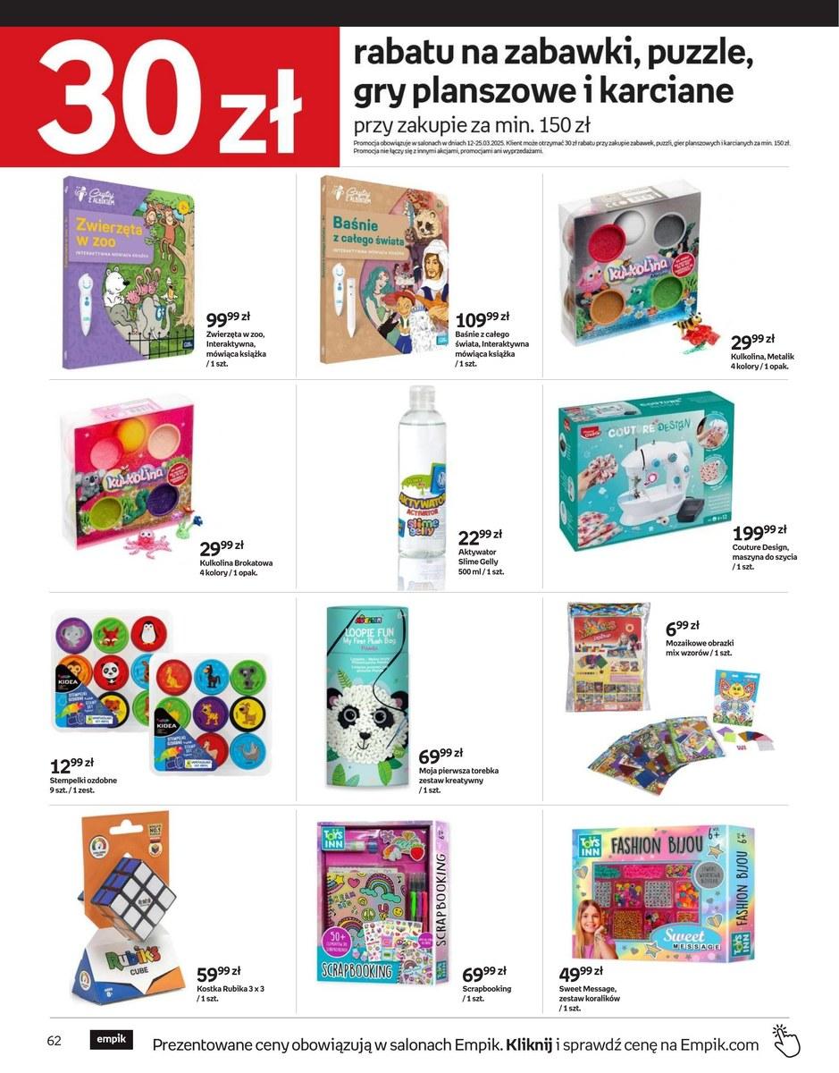 Gazetka promocyjna empik str. 62