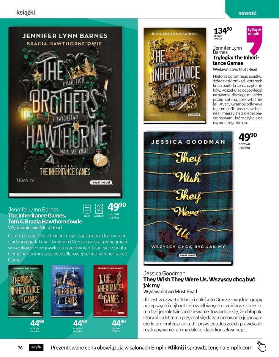Gazetka promocyjna empik str. 36