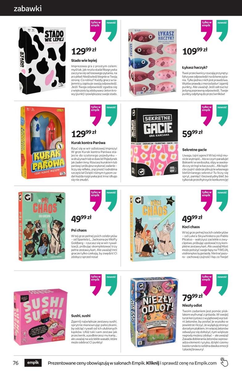 Gazetka promocyjna empik str. 76