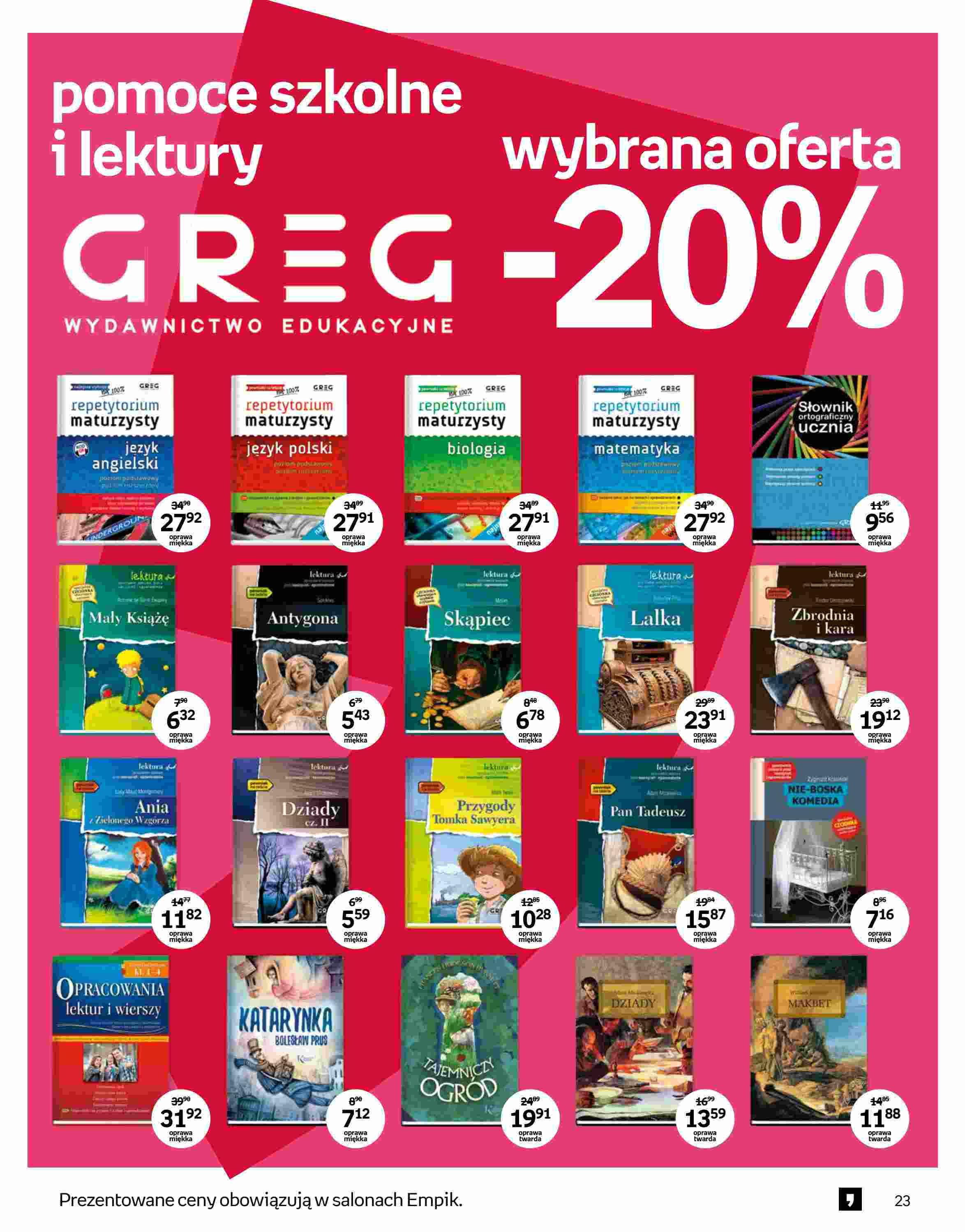Gazetka promocyjna empik str. 23