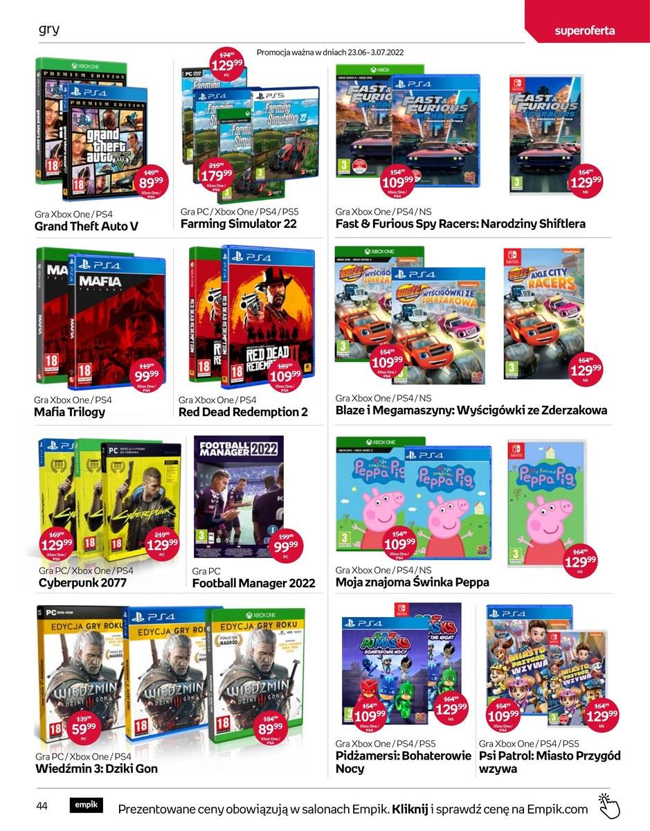 Gazetka promocyjna empik str. 44