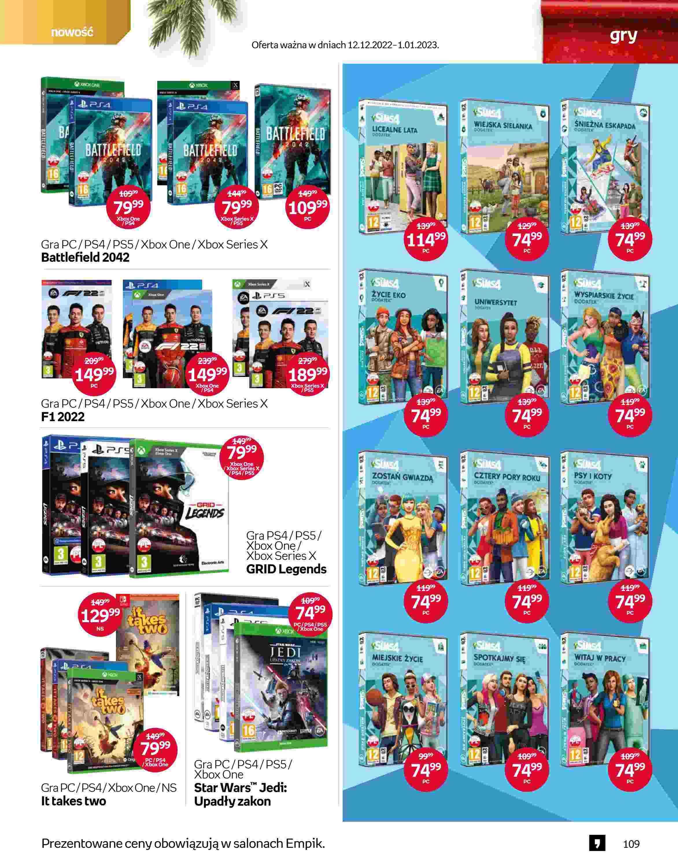 Gazetka promocyjna empik str. 109