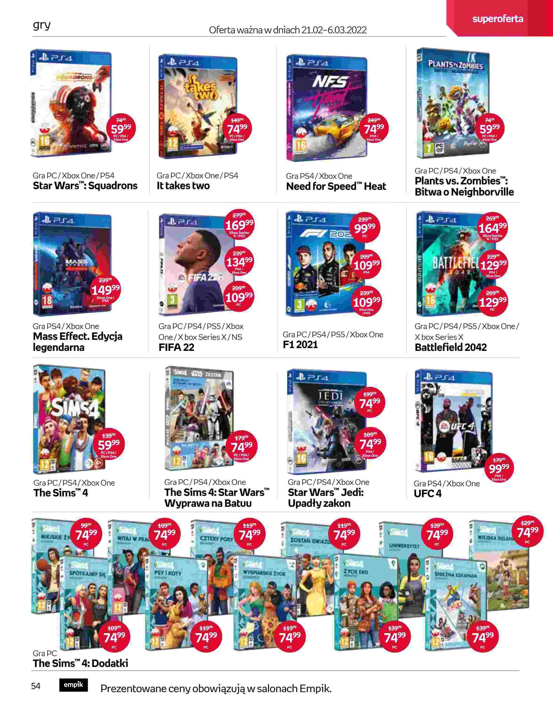 Gazetka promocyjna empik str. 54
