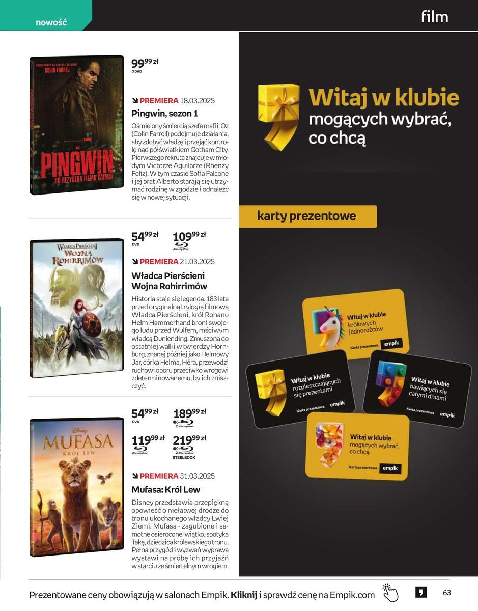 Gazetka promocyjna empik str. 63