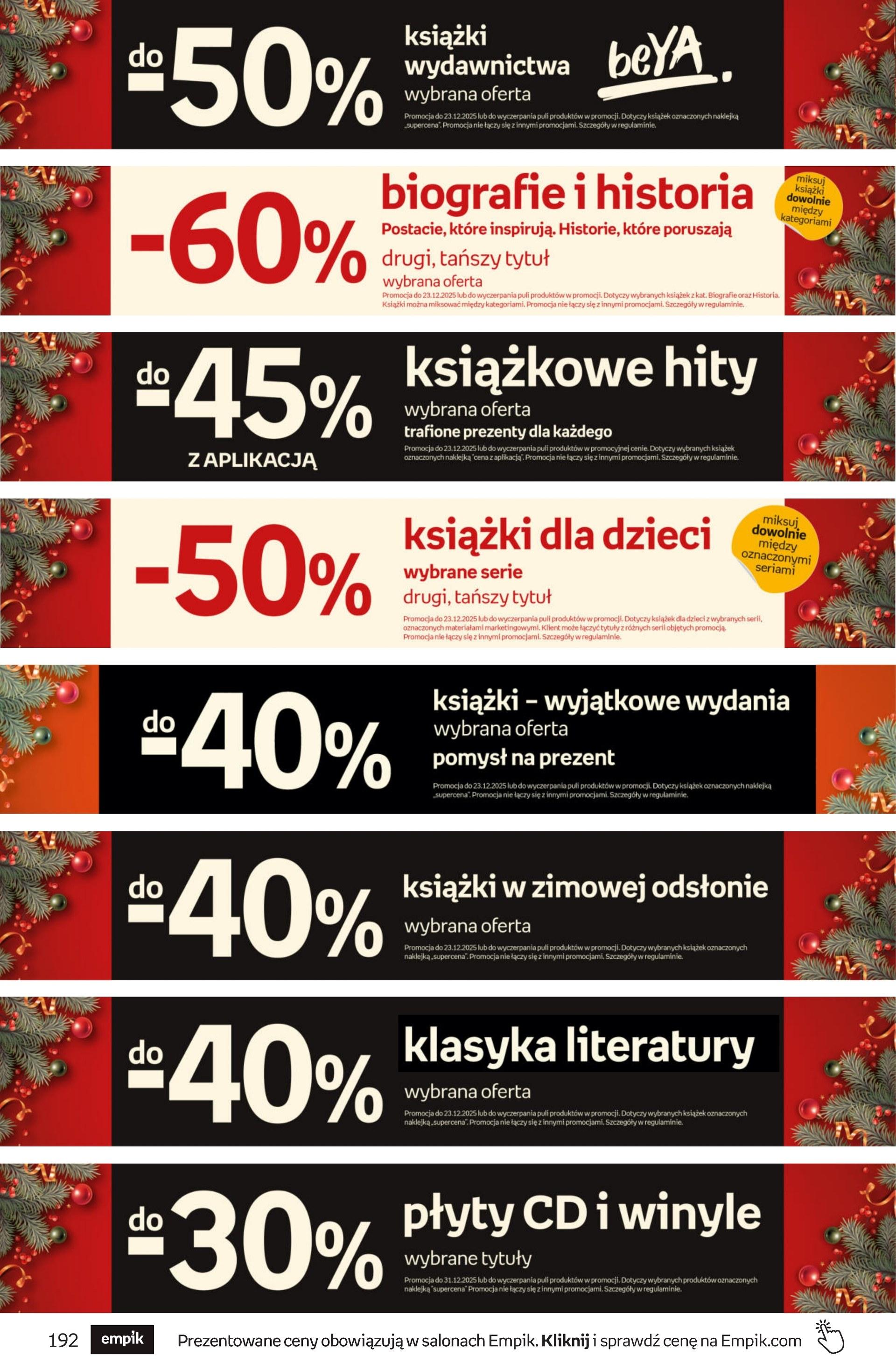Gazetka promocyjna empik str. 192