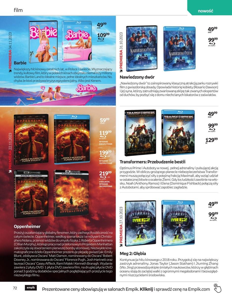 Gazetka promocyjna empik str. 72