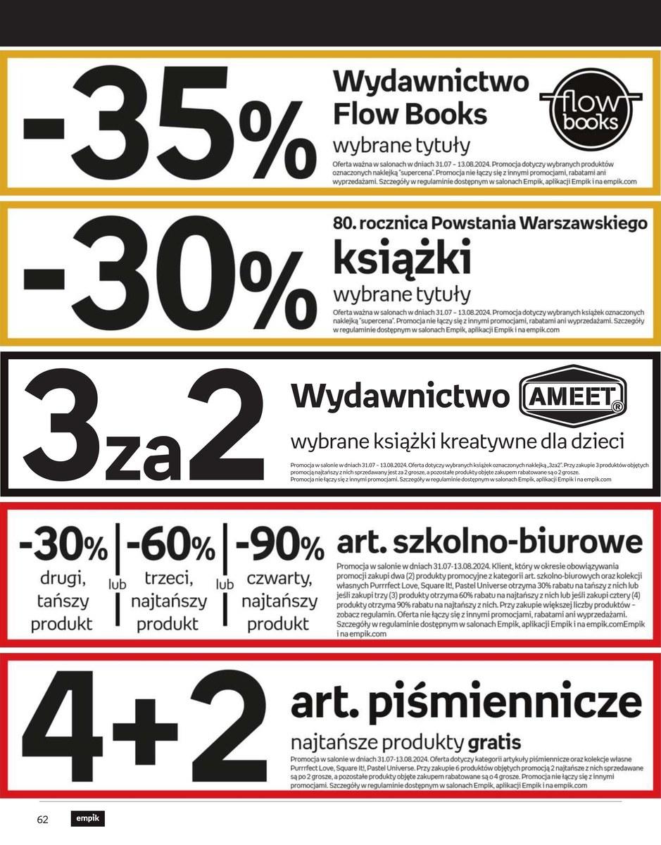 Gazetka promocyjna empik str. 62