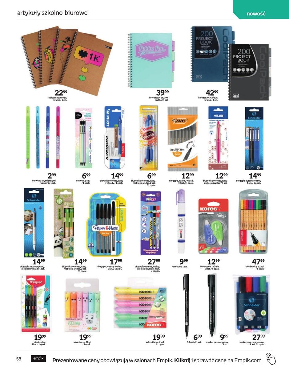 Gazetka promocyjna empik str. 58