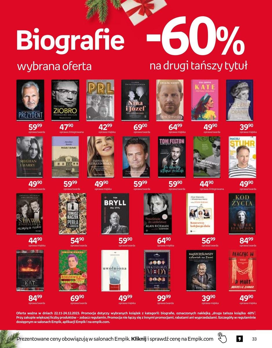 Gazetka promocyjna empik str. 33