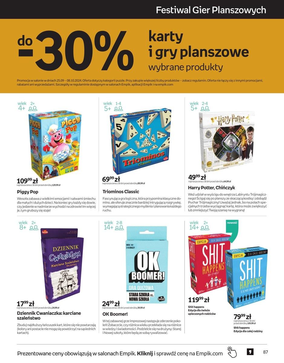 Gazetka promocyjna empik str. 87