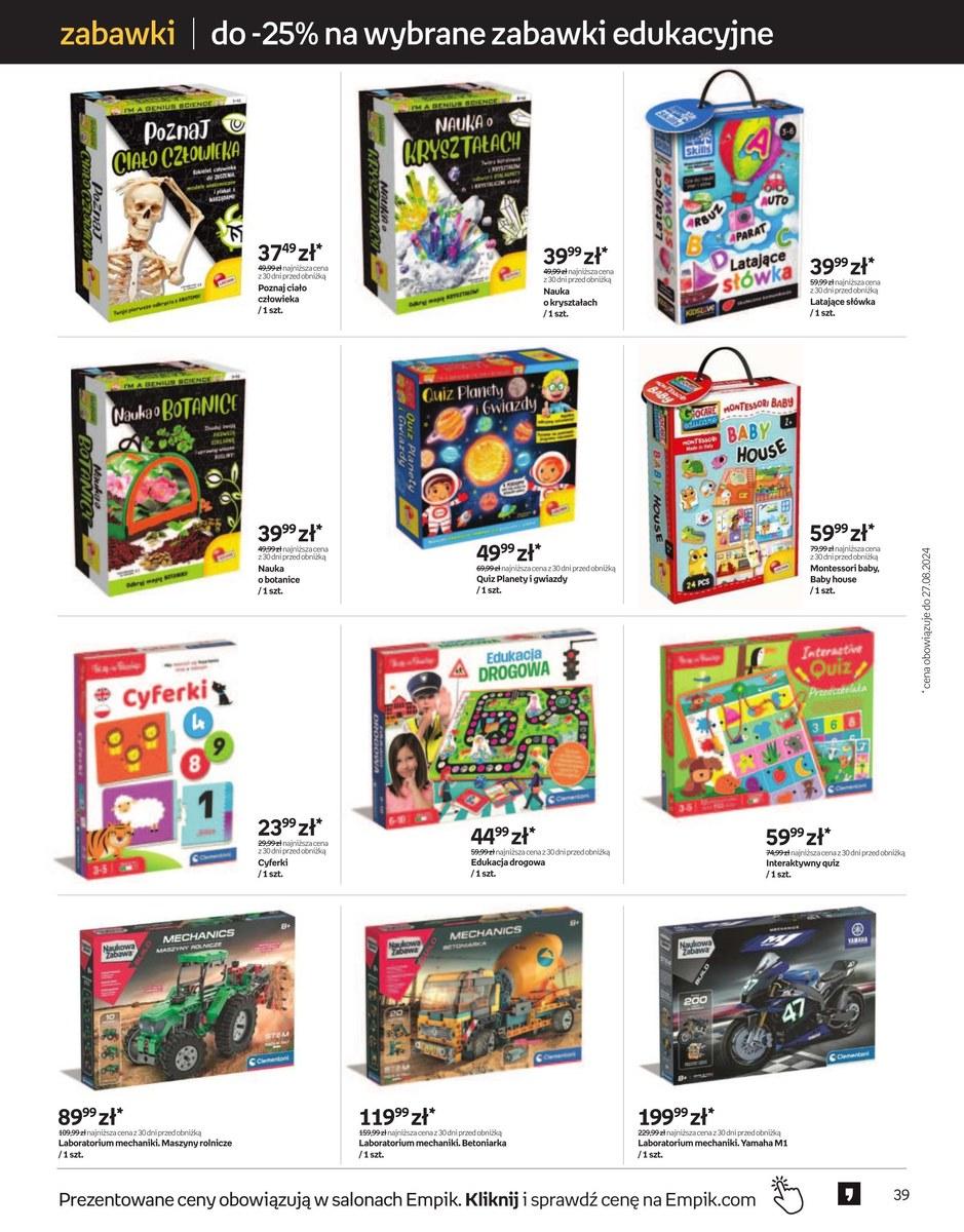 Gazetka promocyjna empik str. 39