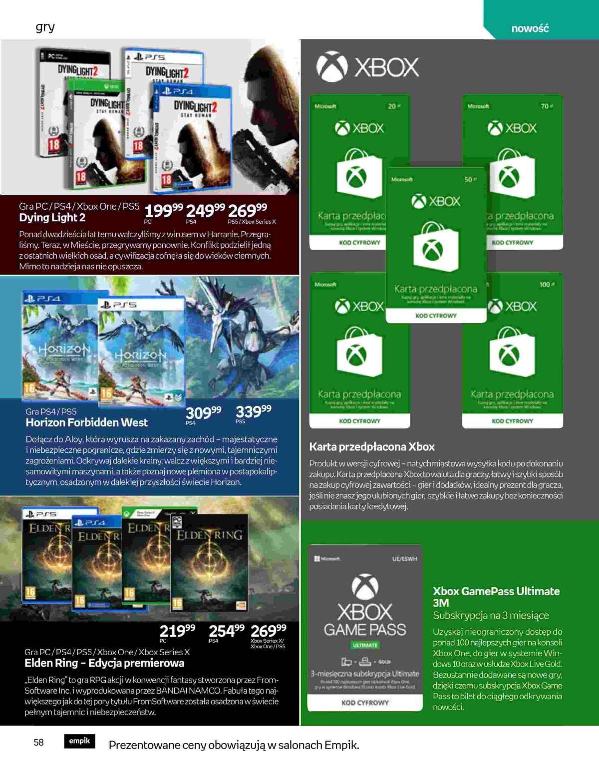 Gazetka promocyjna empik str. 58