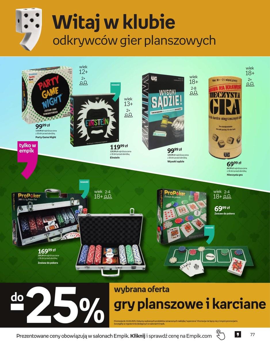 Gazetka promocyjna empik str. 77