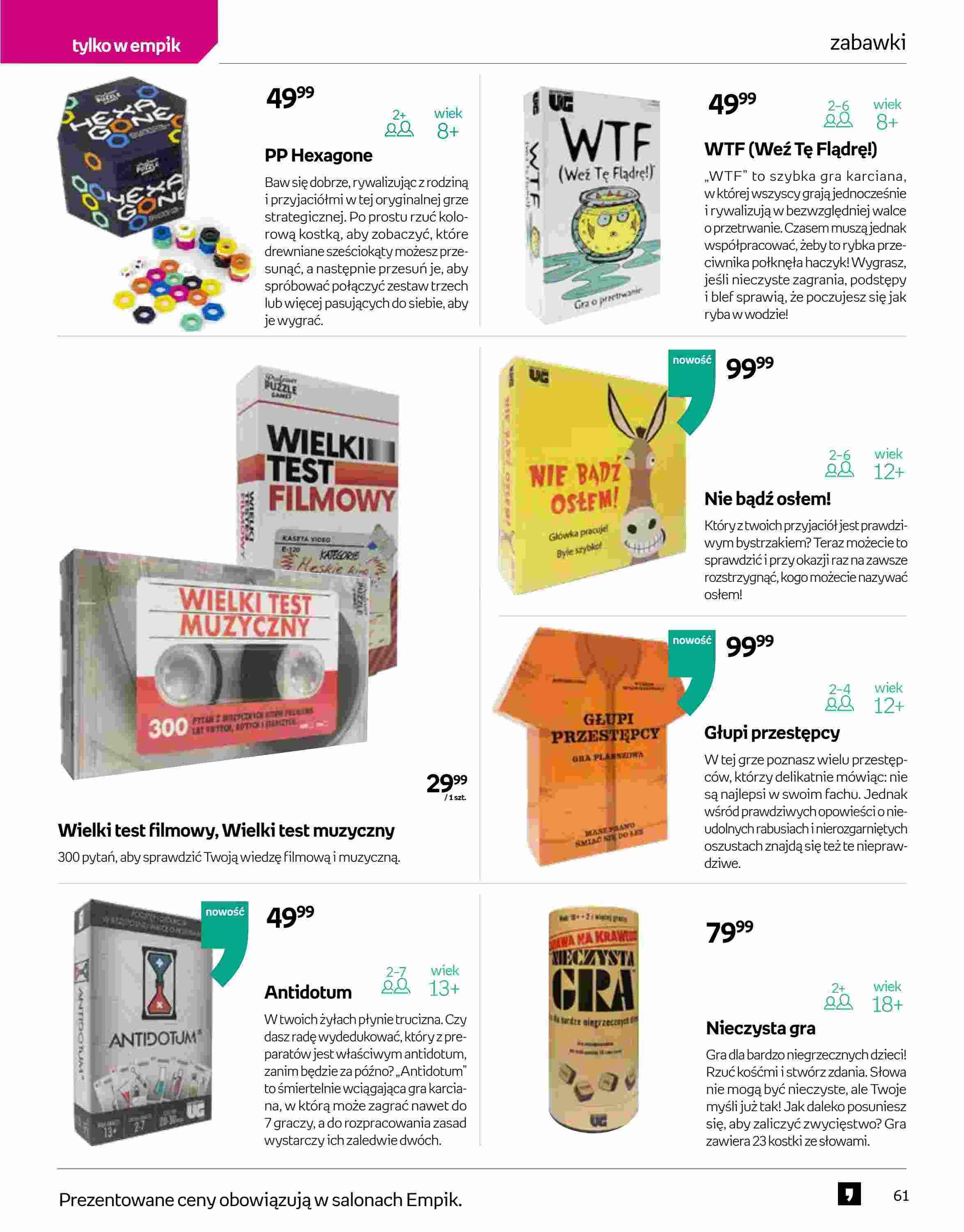 Gazetka promocyjna empik str. 61