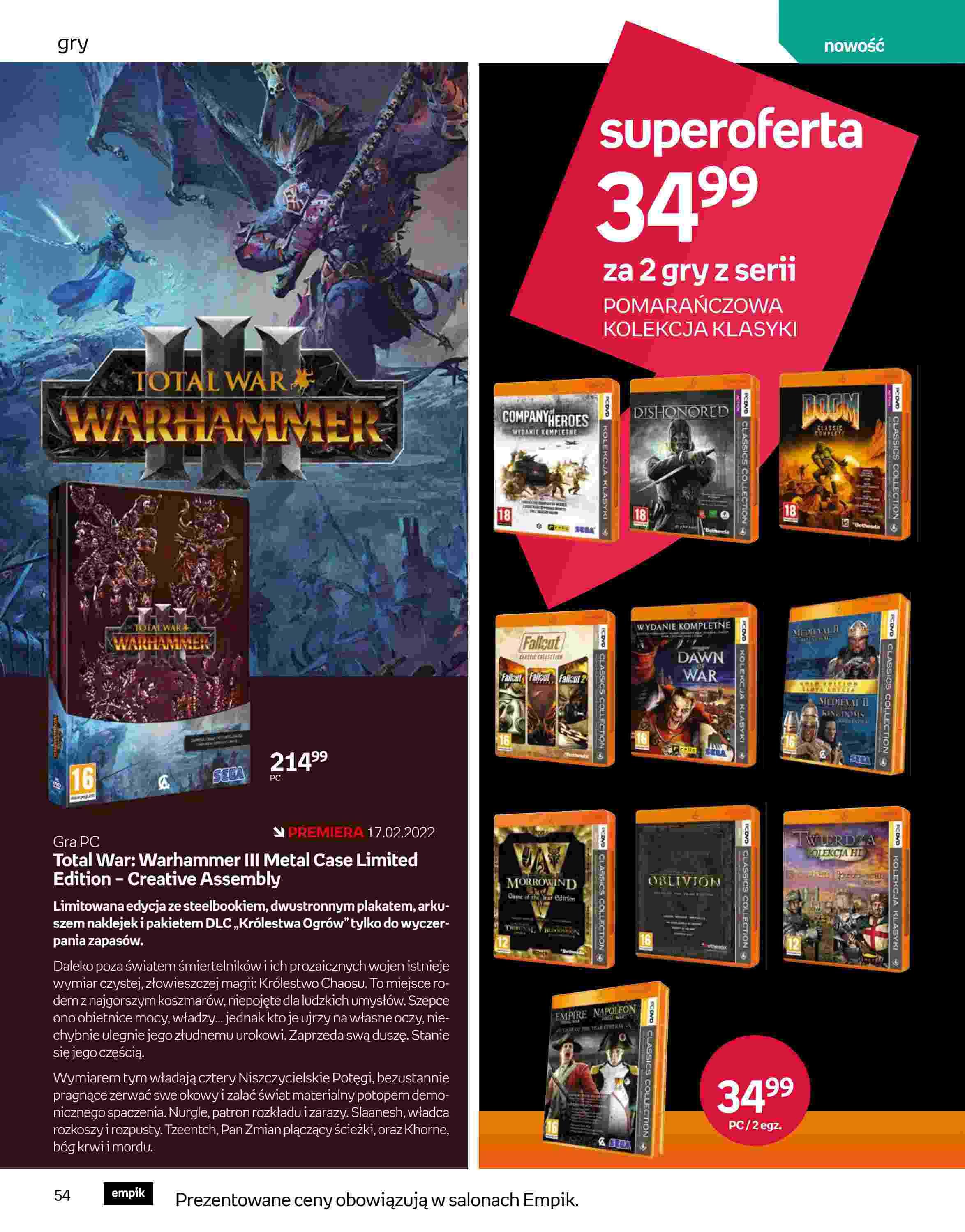 Gazetka promocyjna empik str. 54