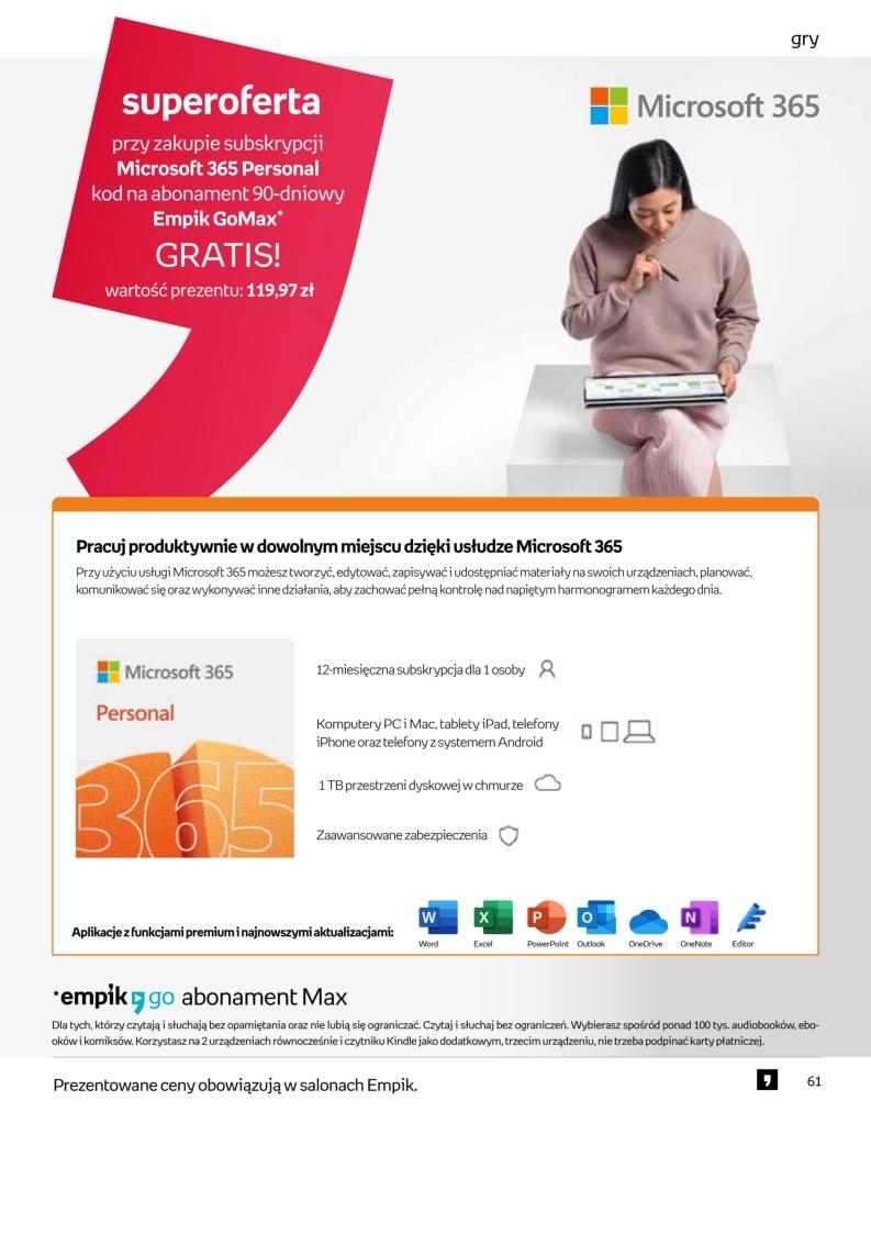 Gazetka promocyjna empik str. 61