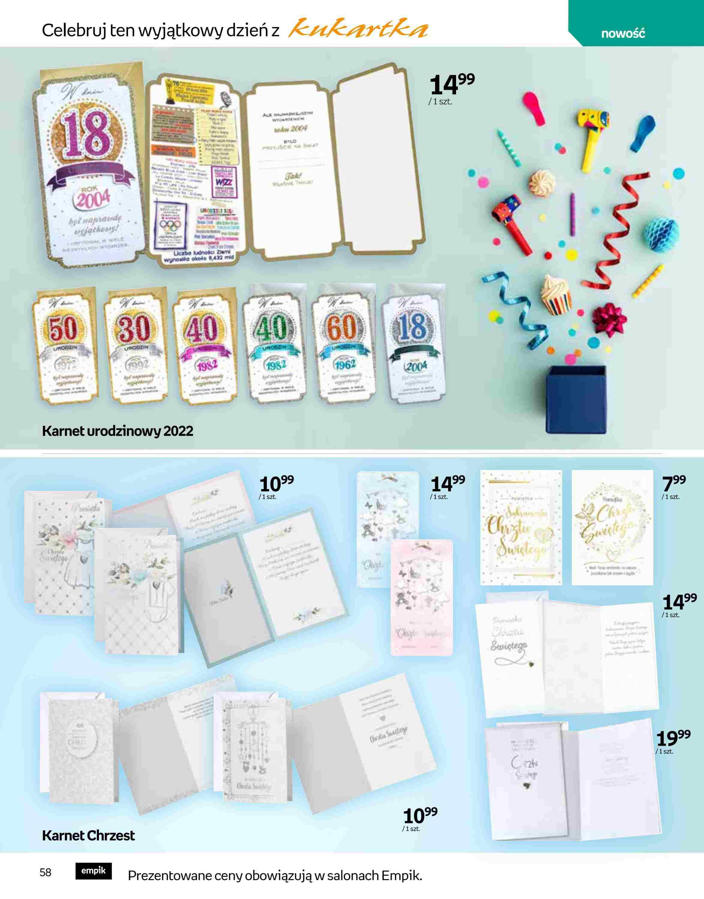 Gazetka promocyjna empik str. 58