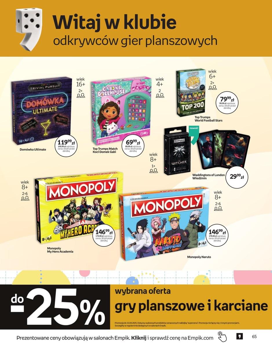 Gazetka promocyjna empik str. 65