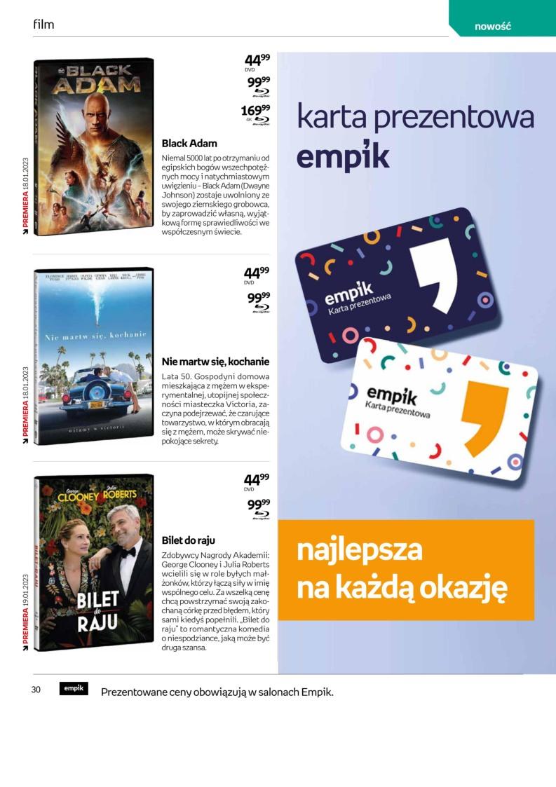 Gazetka promocyjna empik str. 30