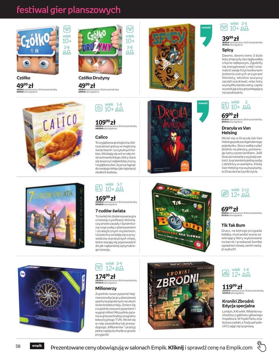 Gazetka promocyjna empik str. 58