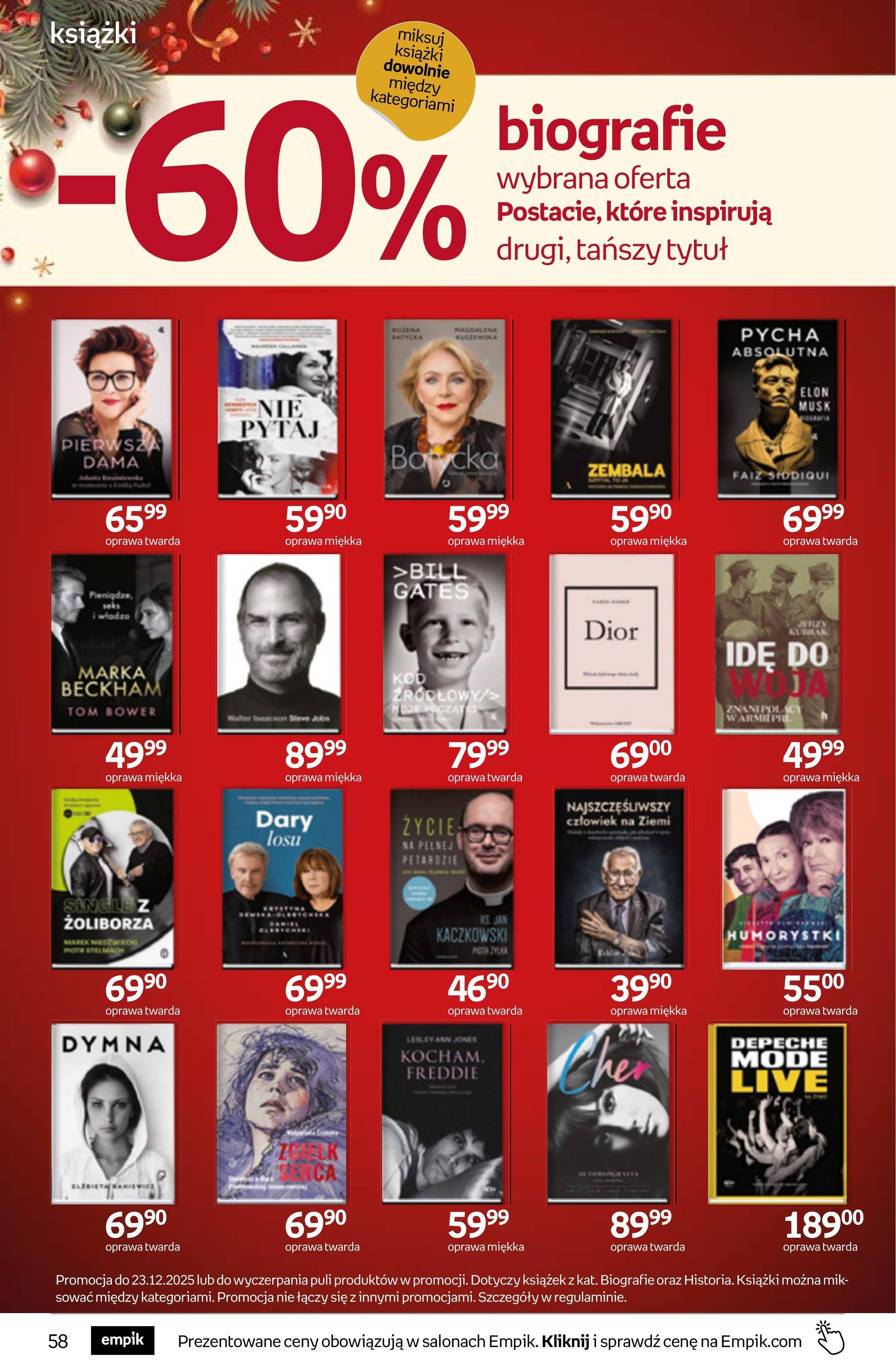 Gazetka promocyjna empik str. 58