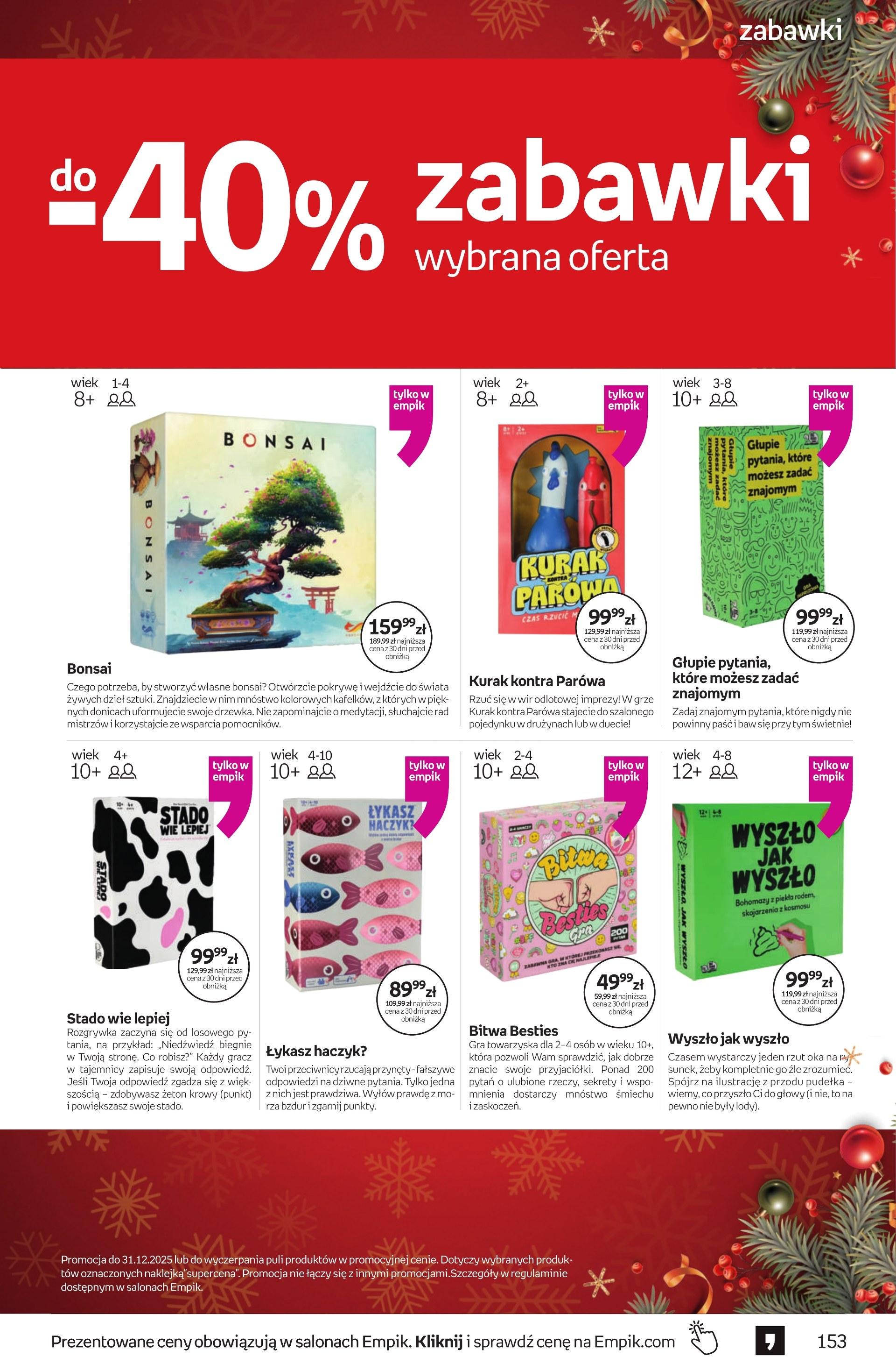 Gazetka promocyjna empik str. 153