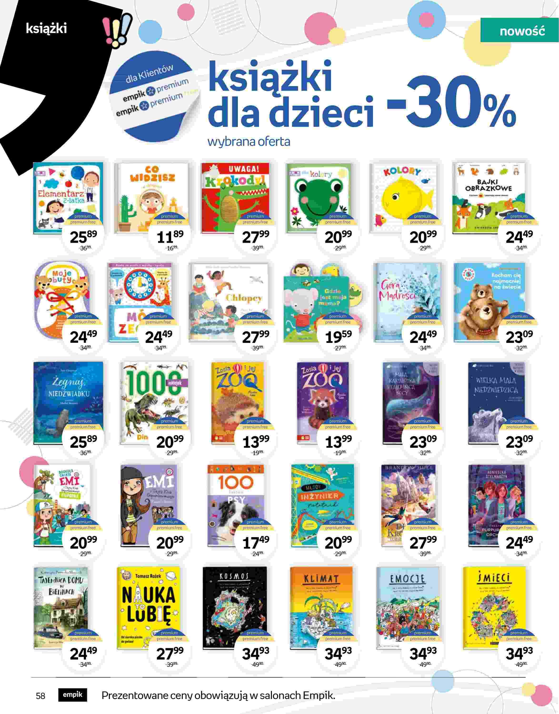 Gazetka promocyjna empik str. 58