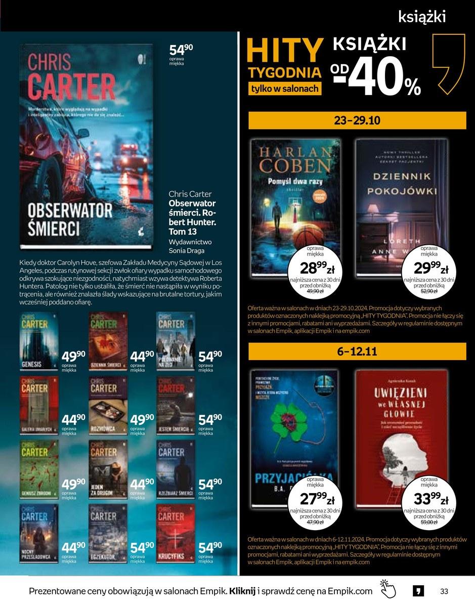 Gazetka promocyjna empik str. 33