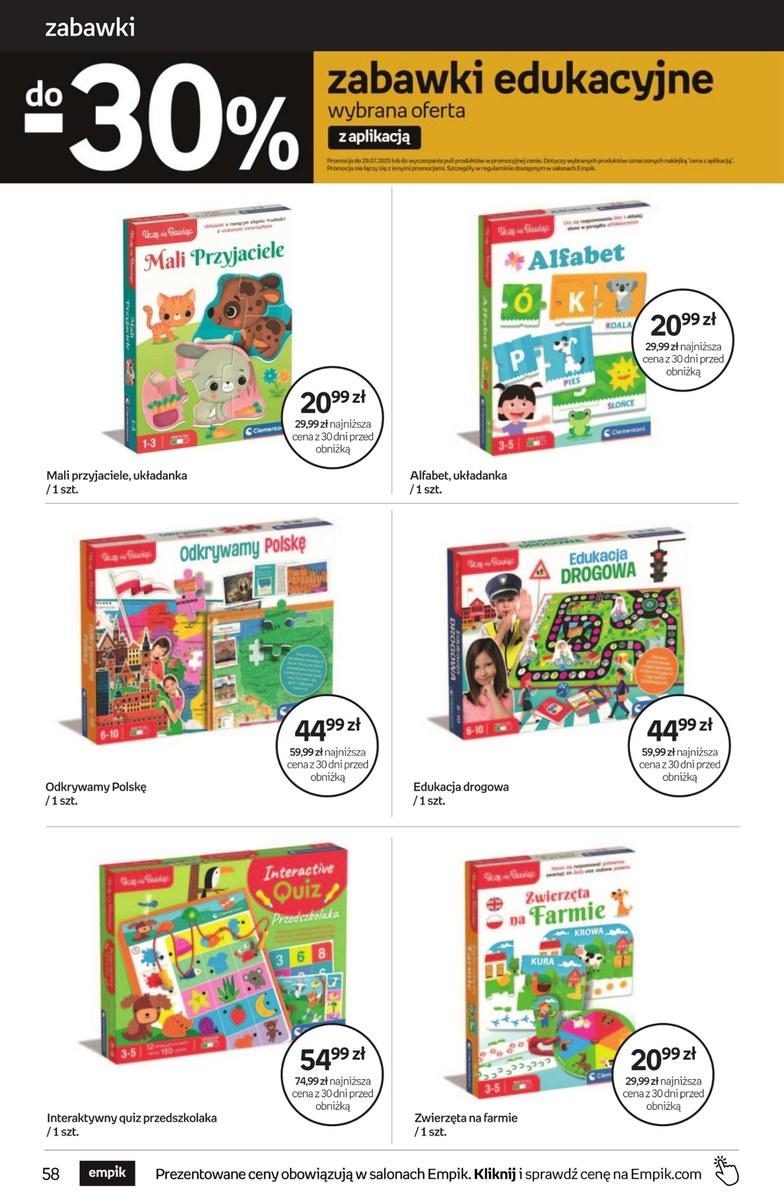 Gazetka promocyjna empik str. 58