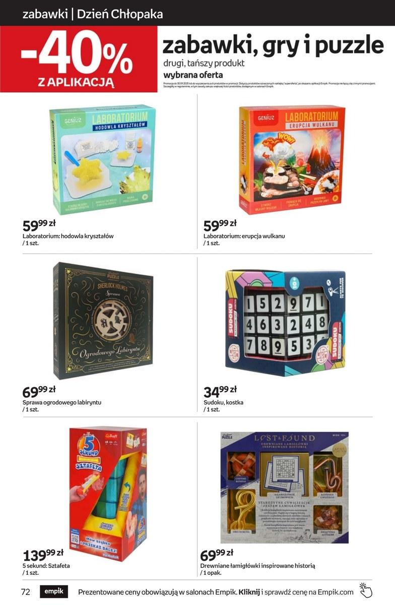 Gazetka promocyjna empik str. 72