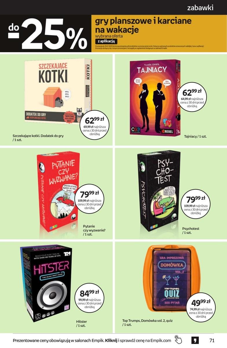 Gazetka promocyjna empik str. 71