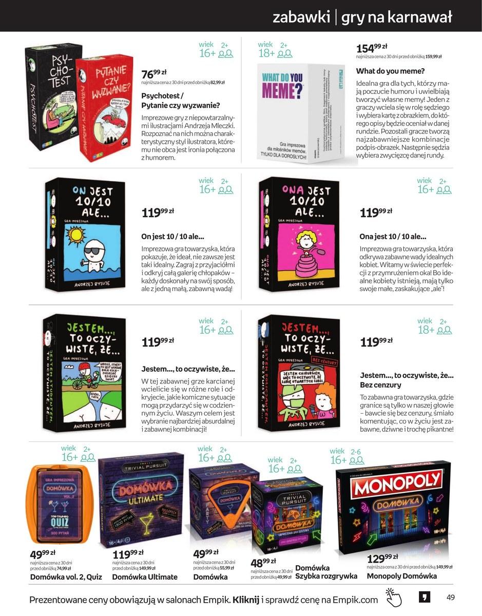 Gazetka promocyjna empik str. 49