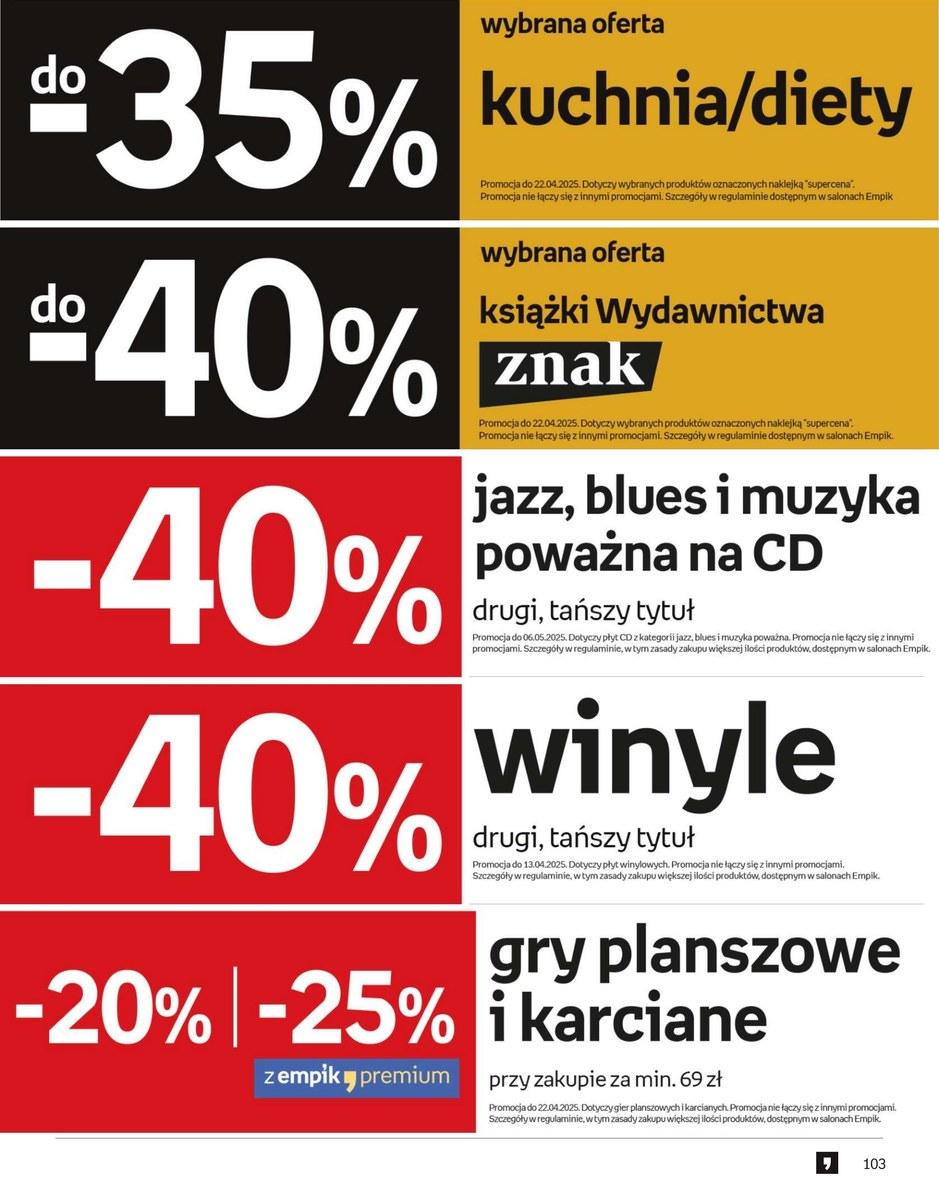 Gazetka promocyjna empik str. 103