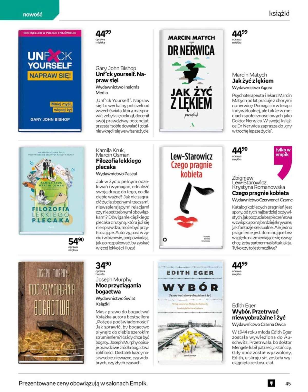 Gazetka promocyjna empik str. 45