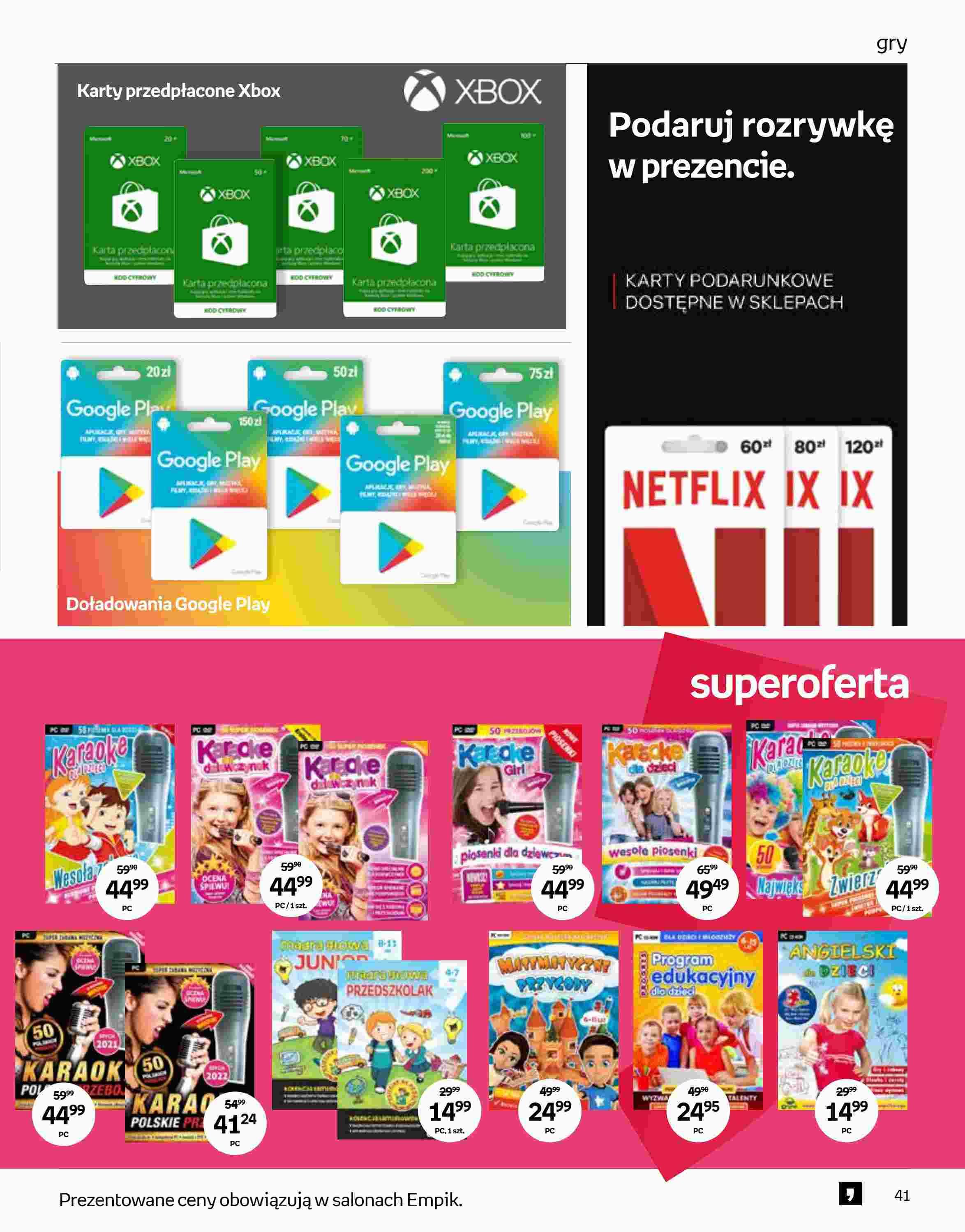 Gazetka promocyjna empik str. 41