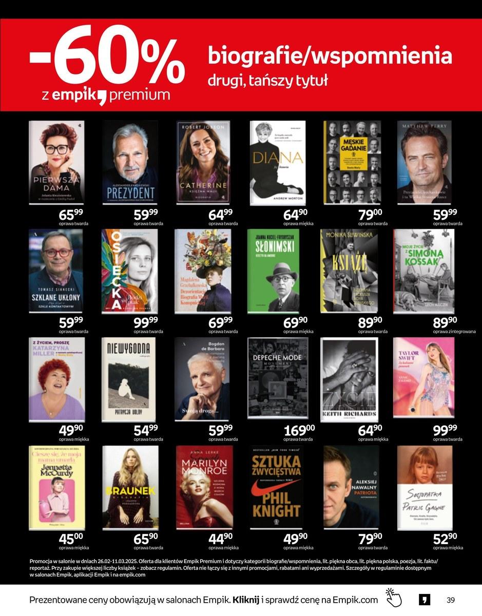 Gazetka promocyjna empik str. 39