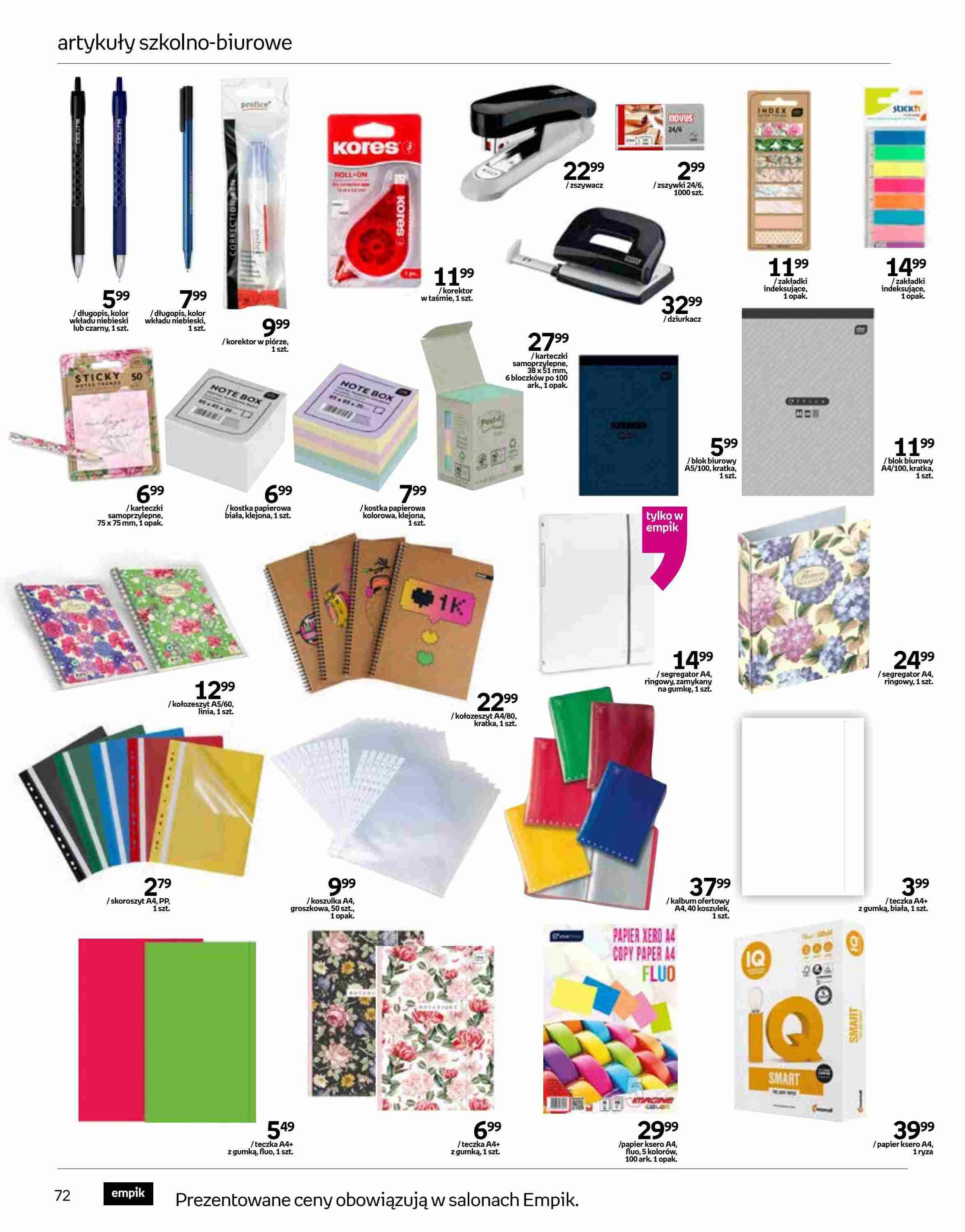 Gazetka promocyjna empik str. 72
