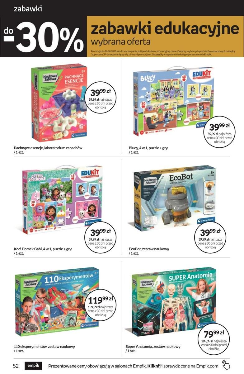 Gazetka promocyjna empik str. 52