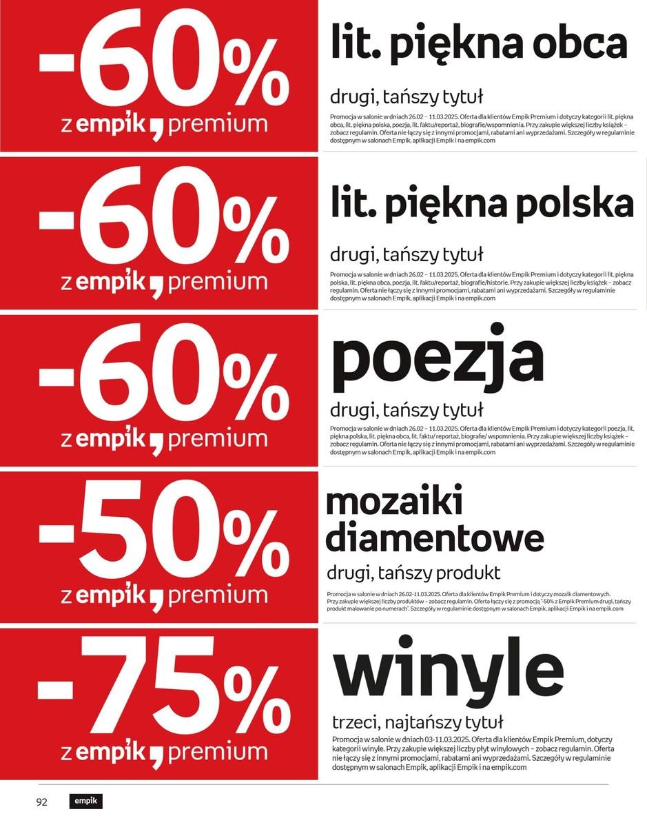 Gazetka promocyjna empik str. 92