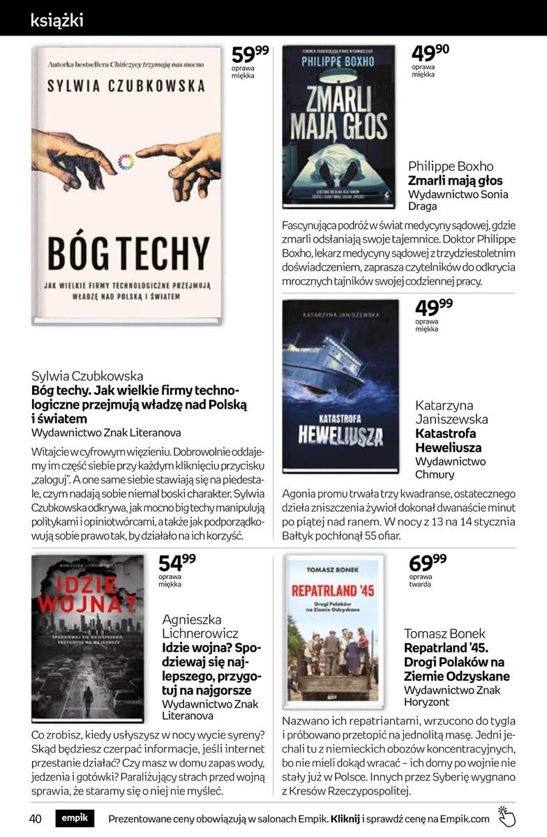 Gazetka promocyjna empik str. 40