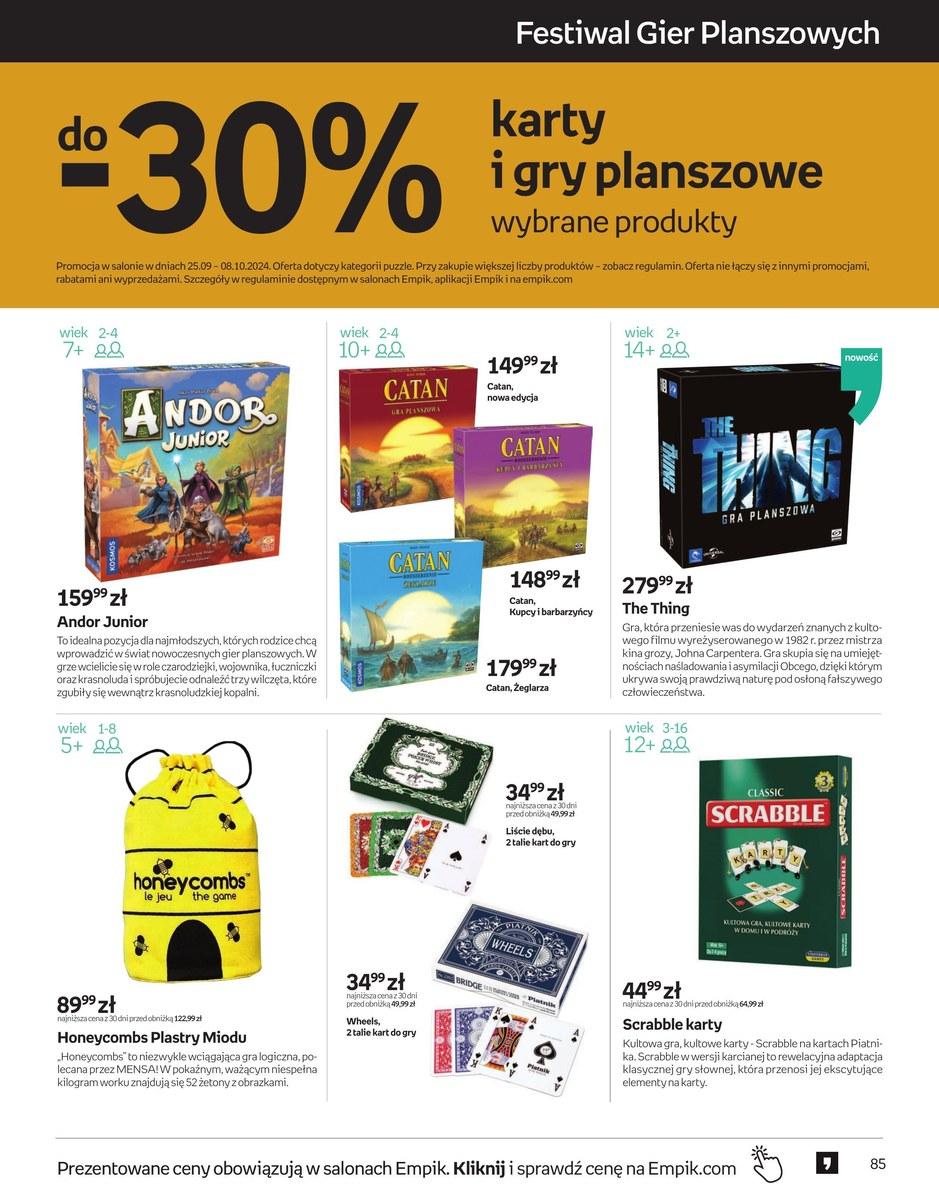 Gazetka promocyjna empik str. 85