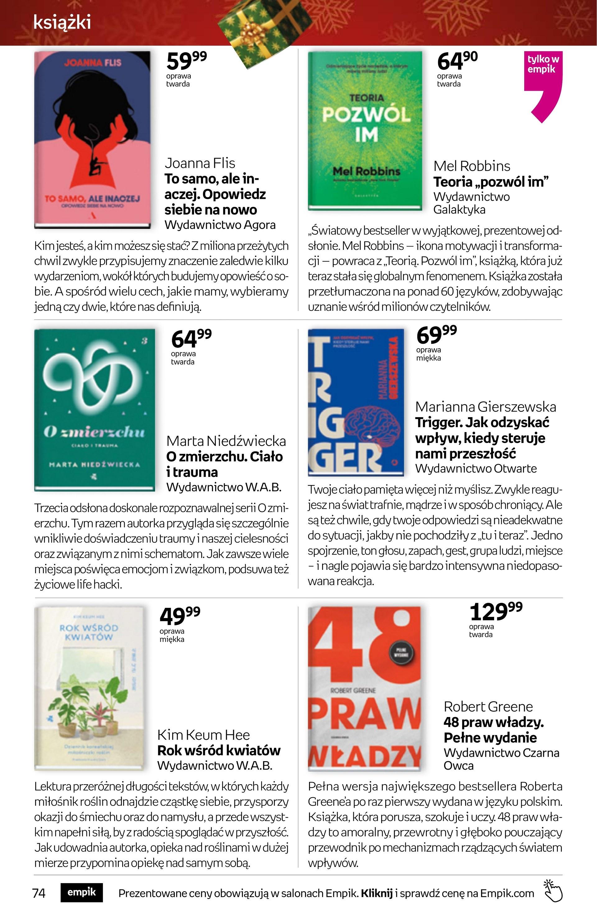 Gazetka promocyjna empik str. 74