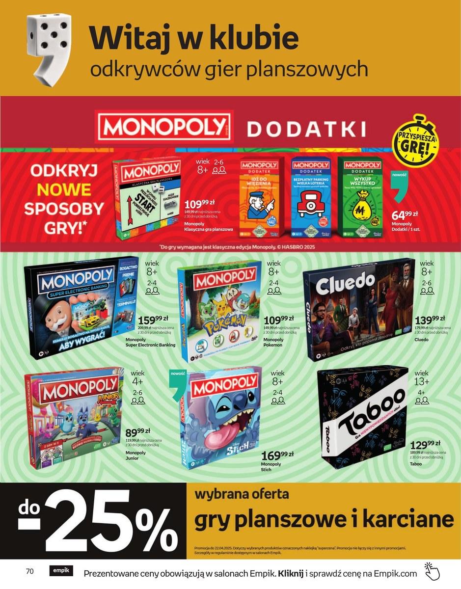 Gazetka promocyjna empik str. 70