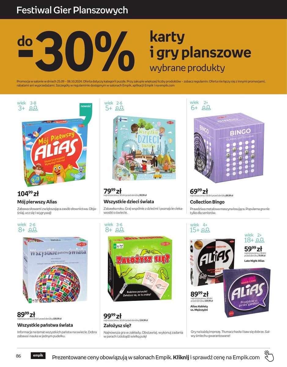 Gazetka promocyjna empik str. 86