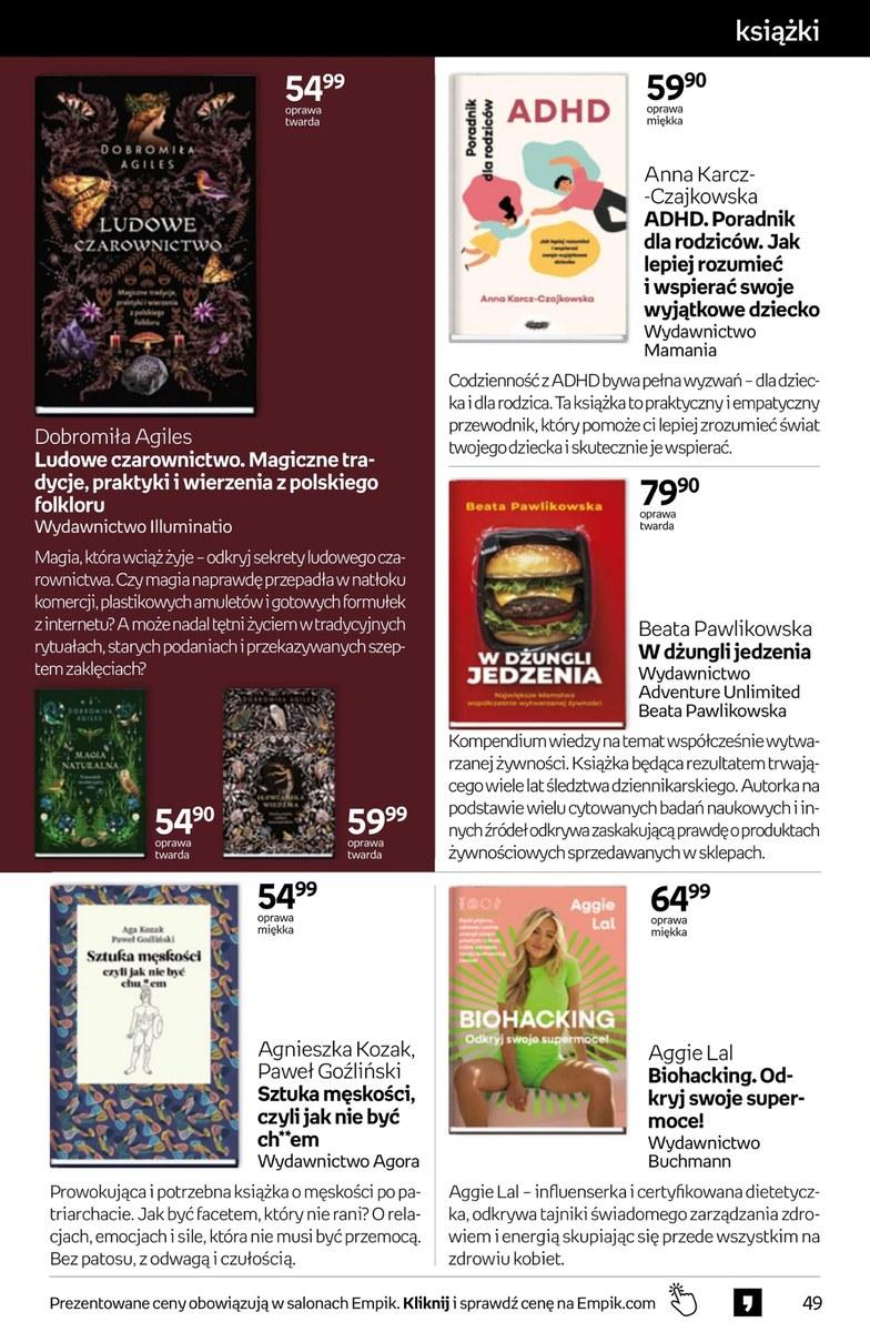 Gazetka promocyjna empik str. 49