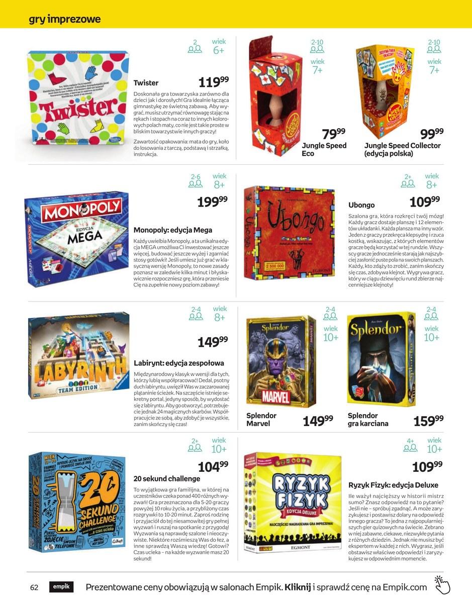 Gazetka promocyjna empik str. 62