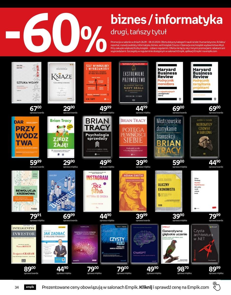 Gazetka promocyjna empik str. 34