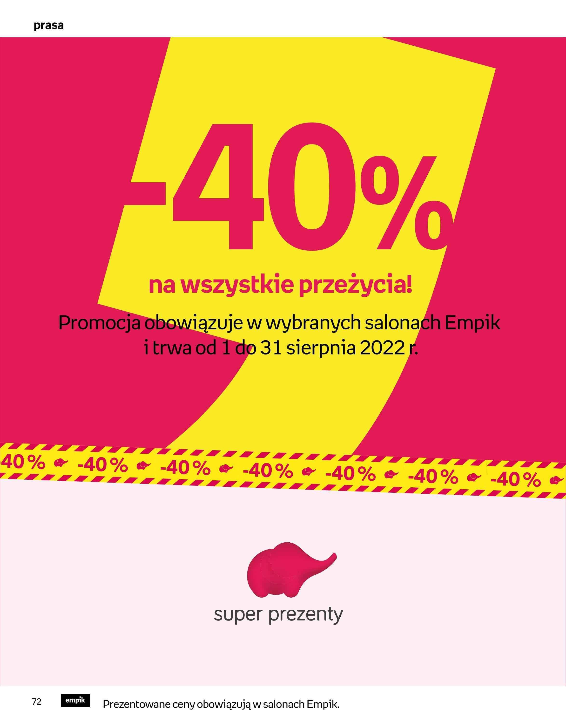 Gazetka promocyjna empik str. 72